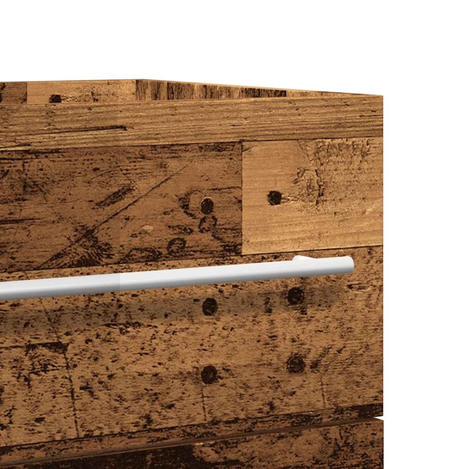 Juego de muebles de baño 2 piezas madera ingeniería