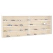 Vitrina de madera para coleccionistas con puertas 100x8,5x37 cm