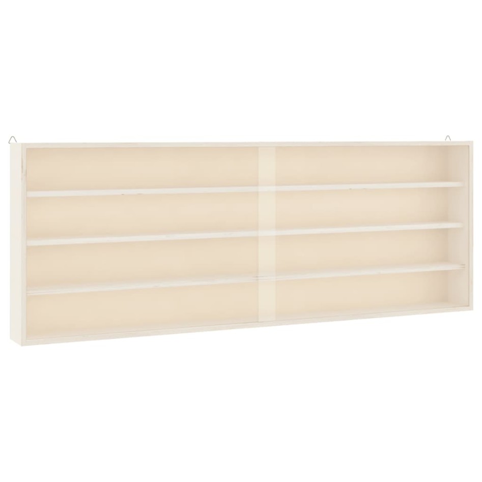 Vitrina de madera para coleccionistas con puertas 100x8,5x37
