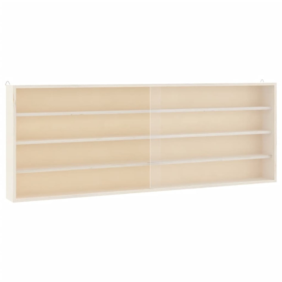 Vitrina de madera para coleccionistas con puertas 100x8,5x37