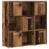 Estantería madera de ingeniería color envejecido 90x28x90