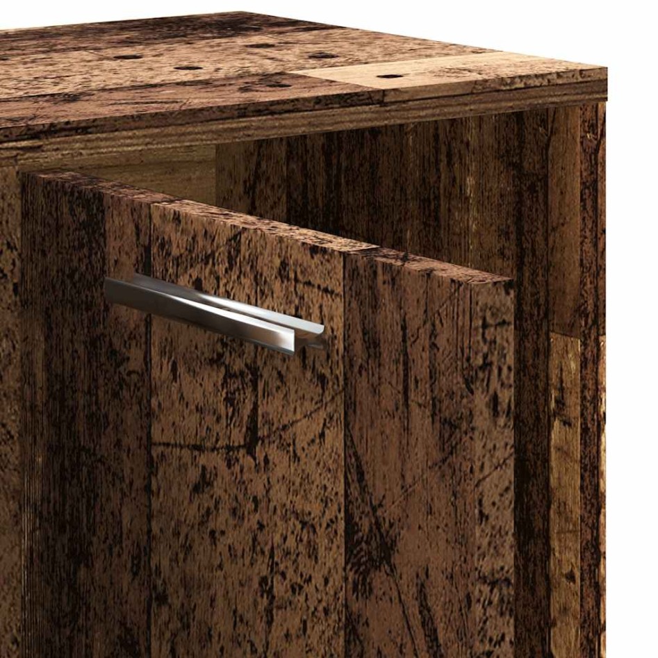 Estantería madera de ingeniería color envejecido 90x28x90