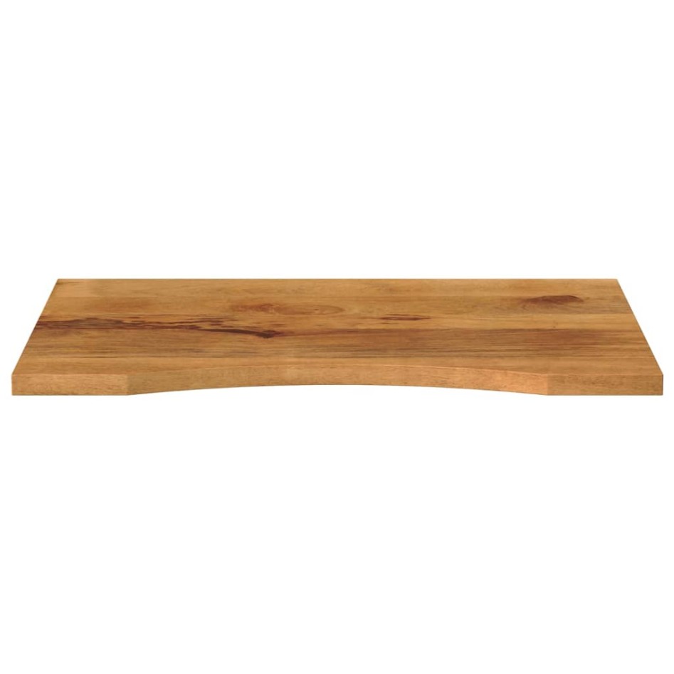 Tablero de escritorio con curva madera mango rugosa