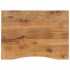 Tablero escritorio con curva madera mango rugosa 100x80x2,5