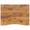 Tablero escritorio con curva madera mango rugosa 100x80x2,5 cm