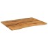 Tablero escritorio con curva madera mango rugosa 100x80x2,5
