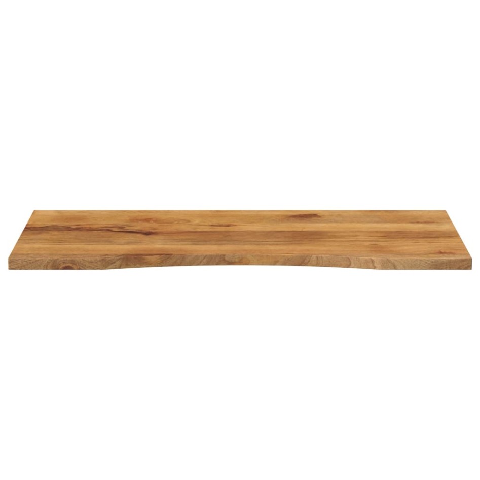 Tablero escritorio con curva madera mango rugosa 110x60x2,5