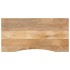 Tablero escritorio con curva madera mango rugosa 120x60x2,5