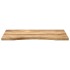 Tablero escritorio con curva madera mango rugosa 100x60x2,5