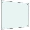 Protección salpicaduras cocina vidrio templado blanco 70x60 cm
