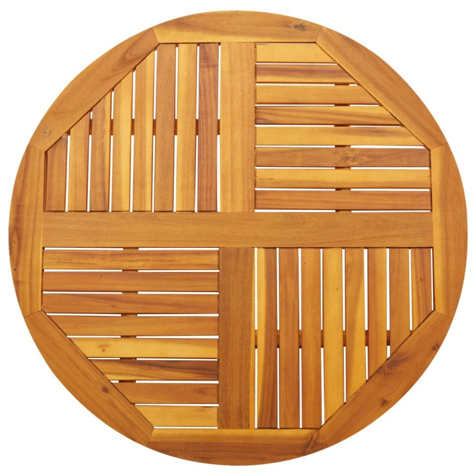 Tablero de mesa redondo madera maciza de acacia Ø90x2,2