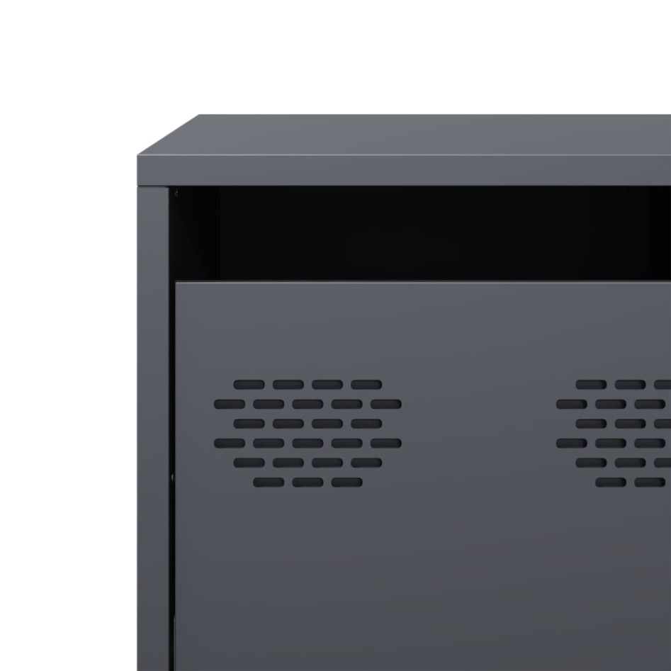 Mueble de TV acero laminado en frío antracita 101,5x39x43,5