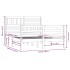 Estructura de cama madera maciza blanco 120x200