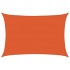 Toldo de vela rectangular HDPE naranja 160 g/m² 5x7