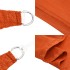Toldo de vela rectangular HDPE naranja 160 g/m² 5x7