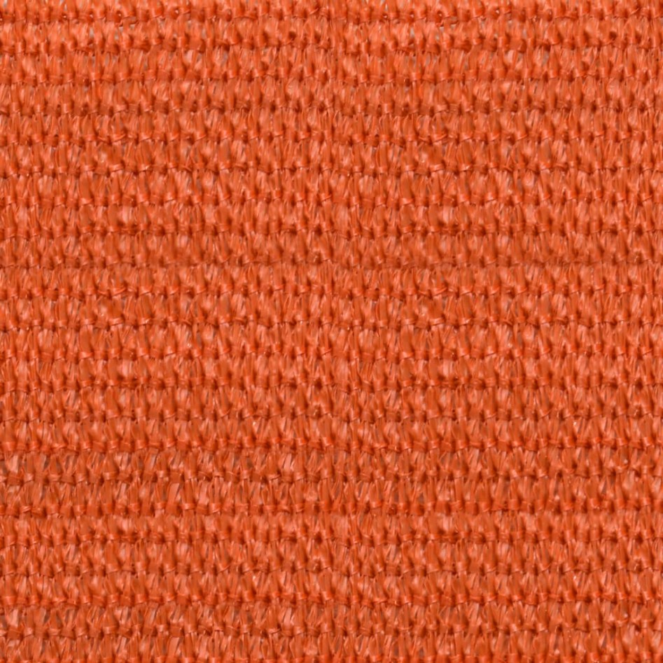 Toldo de vela rectangular HDPE naranja 160 g/m² 5x7