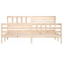 Estructura de cama de madera maciza super king 180x200