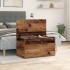 Baúl de almacenamiento madera ingeniería envejecida 84x42x46