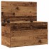 Baúl de almacenamiento madera ingeniería envejecida 84x42x46