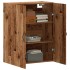 Armario de pared madera de ingeniería envejecida 69,5x34x90