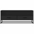 Mueble de TV madera de ingeniería y metal negro 100x34,5x40