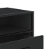 Mueble de TV madera de ingeniería y metal negro 100x34,5x40