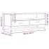 Mueble de TV madera de ingeniería y metal negro 100x34,5x40