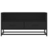Mueble de TV madera de ingeniería y metal negro 80x34,5x40
