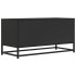 Mueble de TV madera de ingeniería y metal negro 80x34,5x40