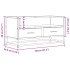 Mueble de TV madera de ingeniería y metal negro 80x34,5x40