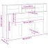 Cabecero armario madera ingeniería envejecida 160x19x103,5