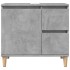 Mueble de lavabo madera ingeniería gris hormigón 65x33x60