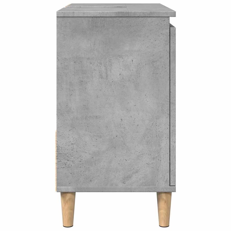 Mueble de lavabo madera ingeniería gris hormigón 65x33x60