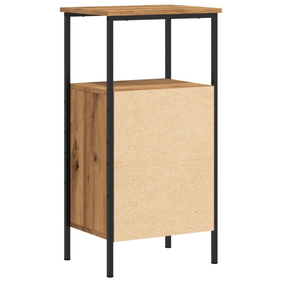 Mesitas noche 2 uds madera ingeniería roble artisan 41x31x80