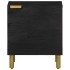 Mesita de noche de madera maciza de mango negra 40x33x46
