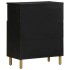 Aparador de madera de ingeniería negro 60x33x75