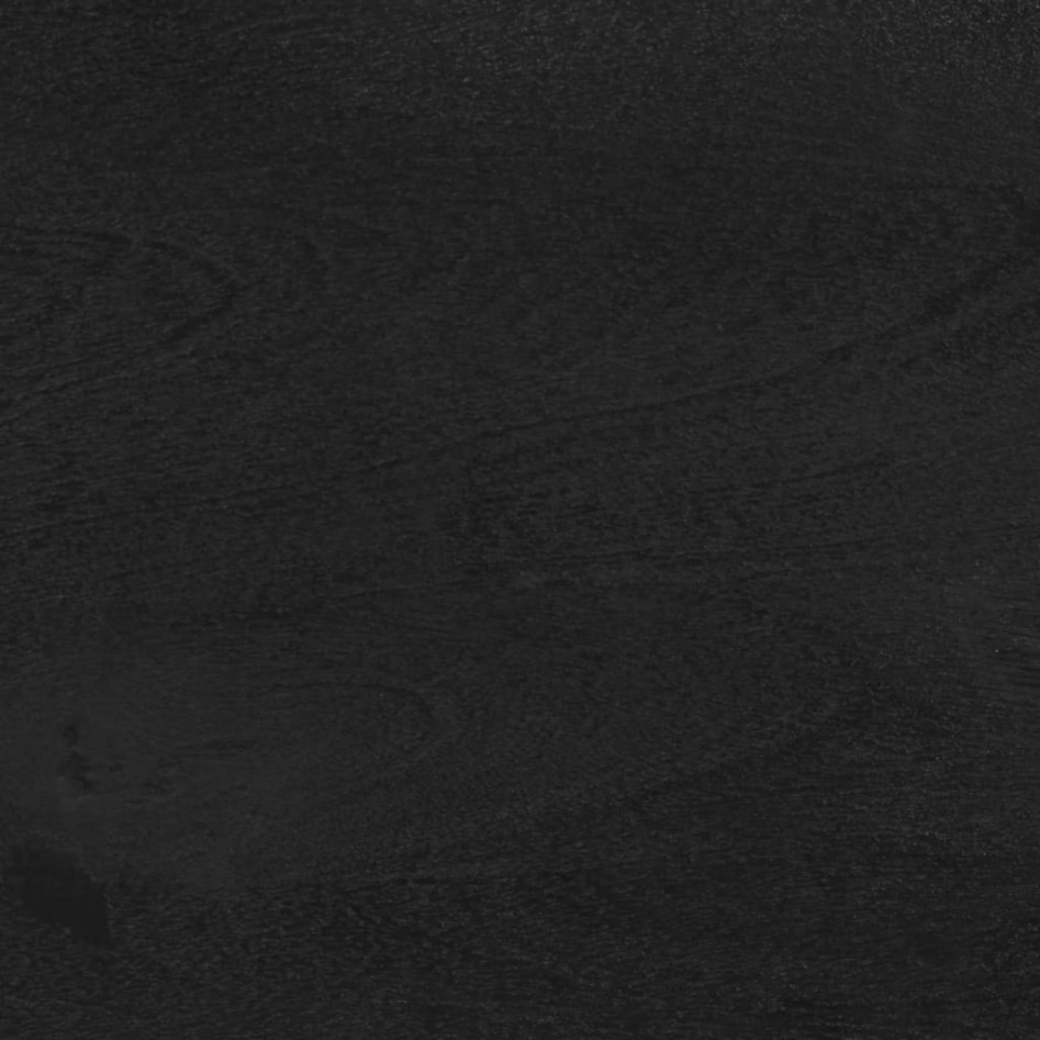 Aparador de madera de ingeniería negro 60x33x75