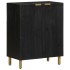 Aparador de madera de ingeniería negro 60x33x75
