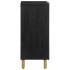 Aparador de madera de ingeniería negro 60x33x75