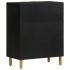 Aparador de madera de ingeniería negro 60x33x75