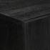 Aparador de madera de ingeniería negro 60x33x75
