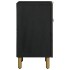 Mesita de noche madera de ingeniería negra 50x33x60