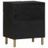 Mesita de noche madera de ingeniería negra 50x33x60