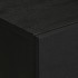 Mesita de noche madera de ingeniería negra 50x33x60