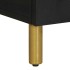 Mesita de noche madera de ingeniería negra 50x33x60
