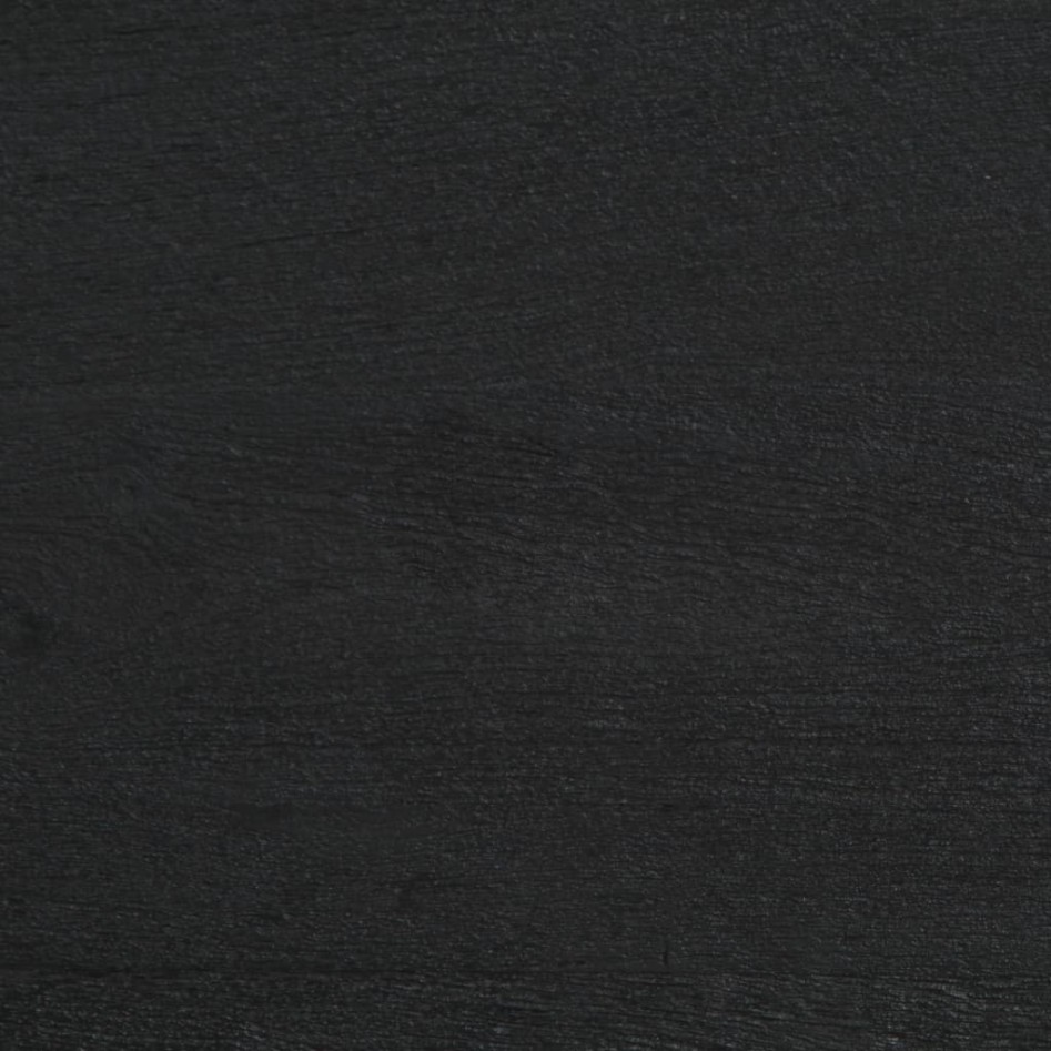 Mesita de noche madera de ingeniería negra 50x33x60