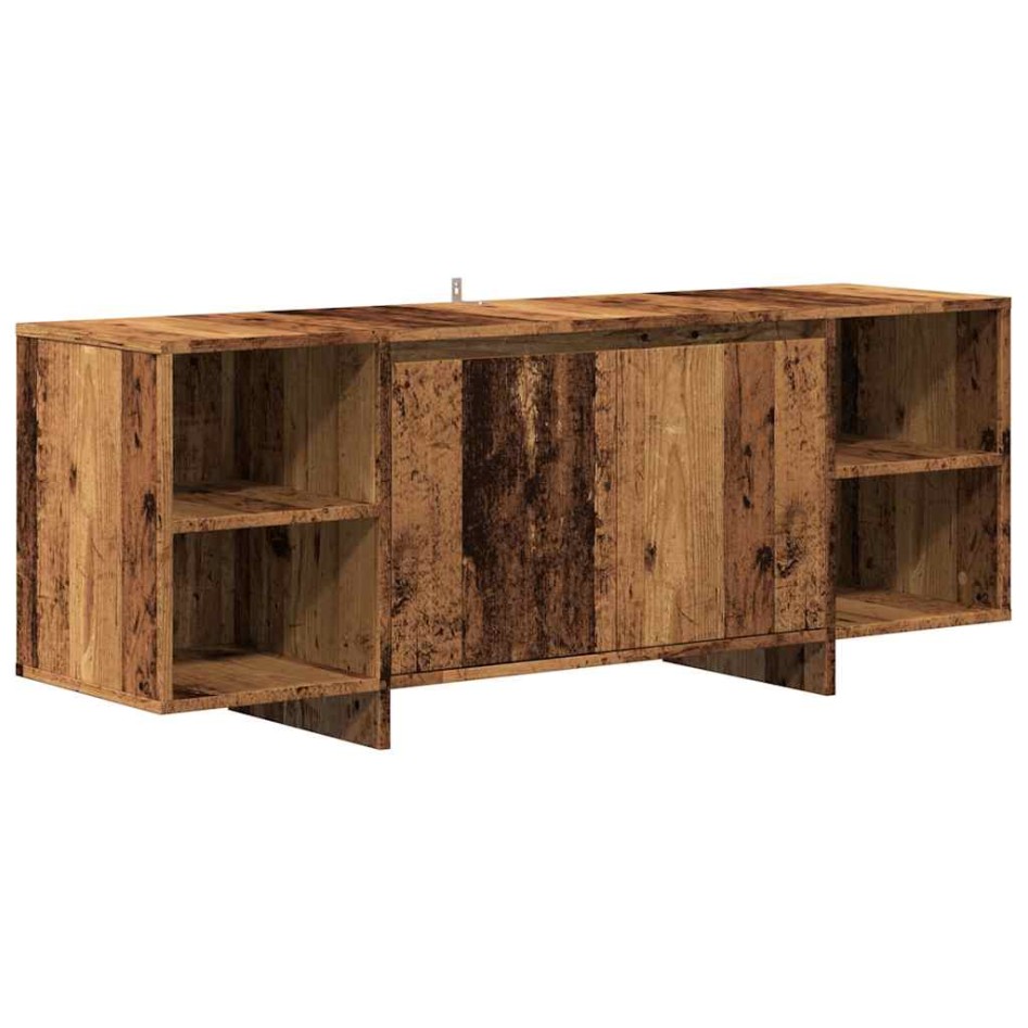 Mueble de TV madera de ingeniería envejecida 130x35x50