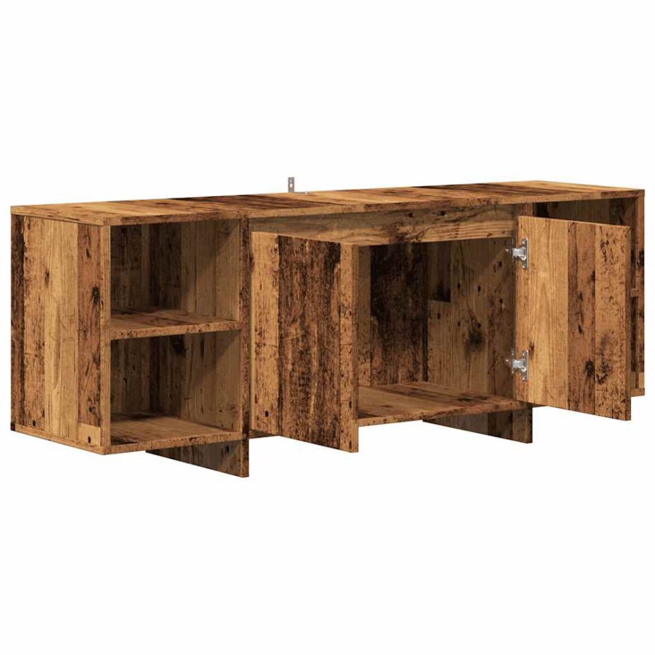 Mueble de TV madera de ingeniería envejecida 130x35x50