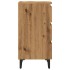 Mesita de noche con patas de metal roble artisian 40x35x69