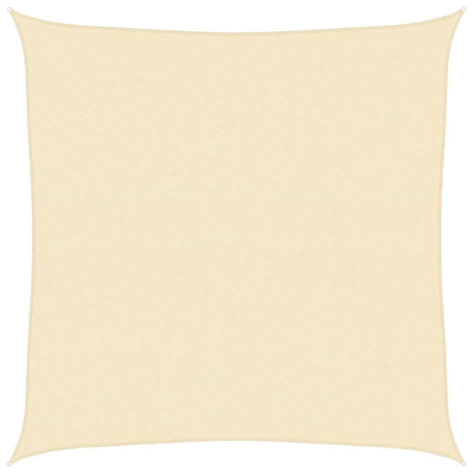 Toldo de vela crema HDPE 160 g/m² 6x6